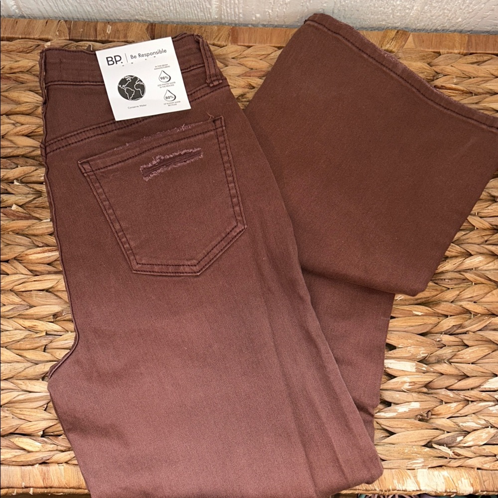 BP NWT High Rise Wide Leg Brown Jeans